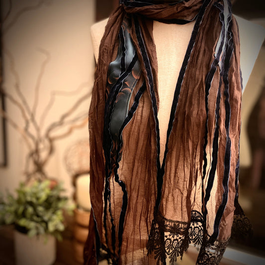 Azure Accents Vintage Inspired Scarf