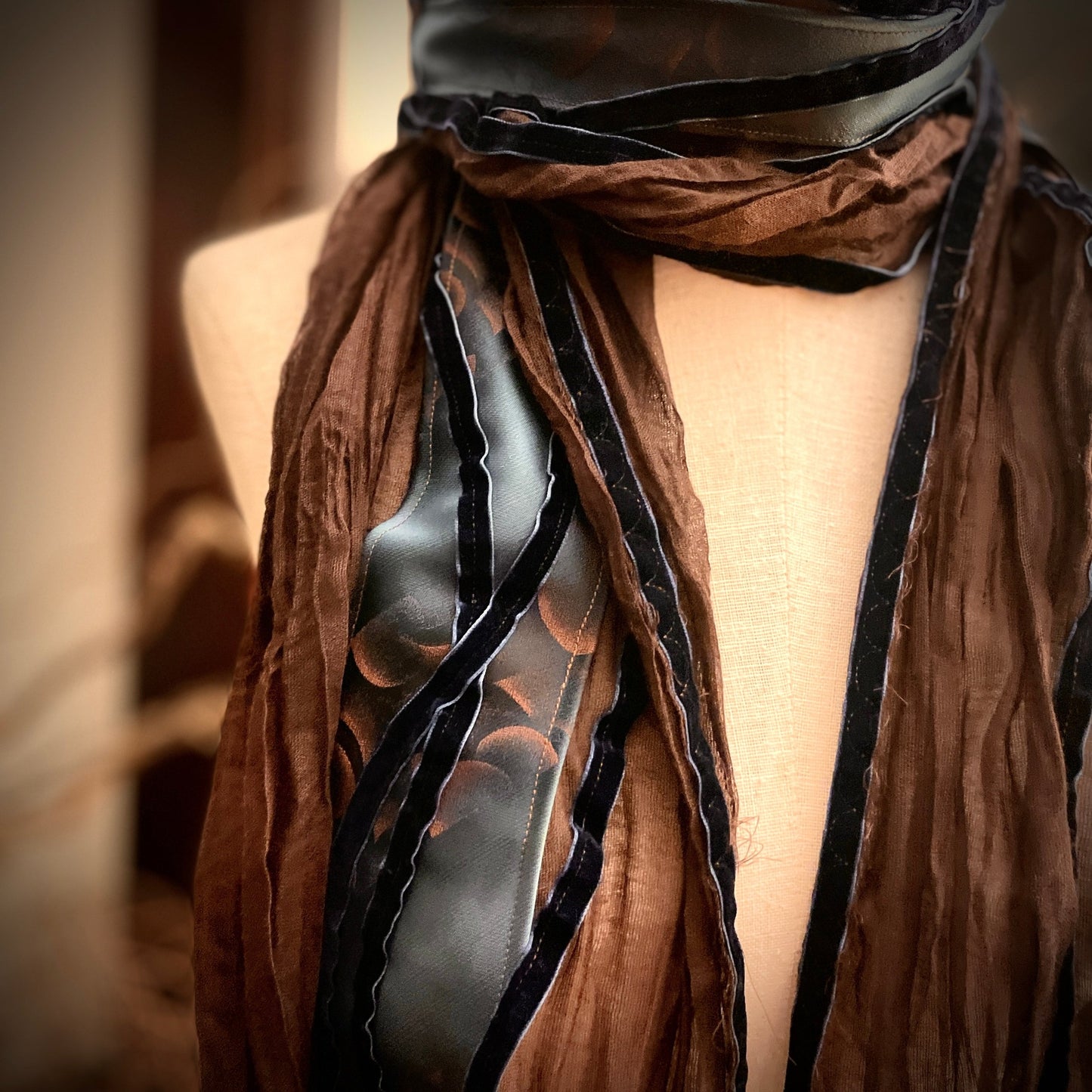 Azure Accents Vintage Inspired Scarf