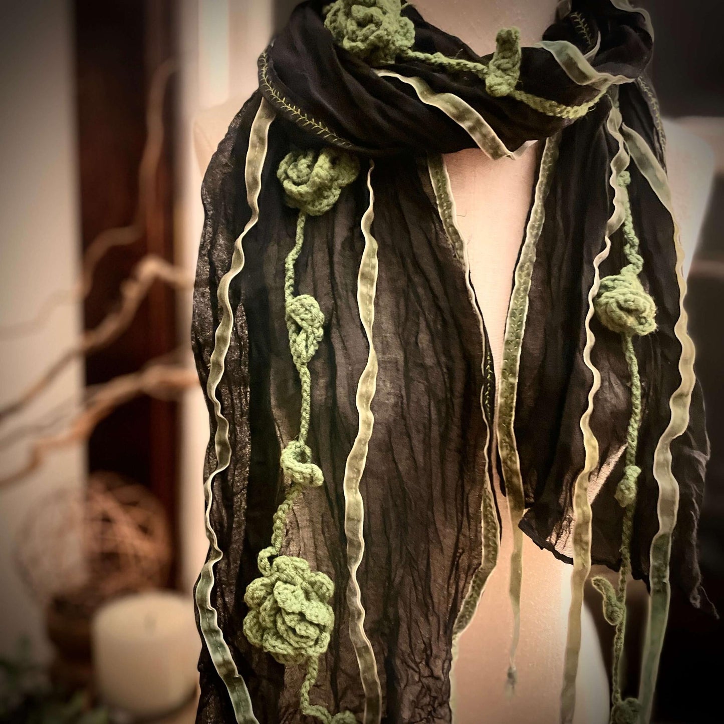 Petal Pops Vintage Inspired Scarf