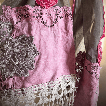 Blushing Blossoms Vintage Inspired Scarf