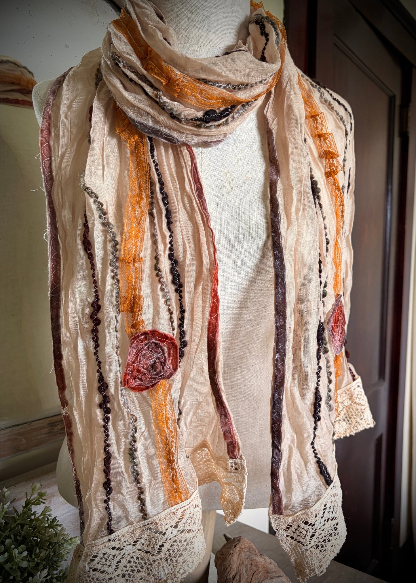 Soft Accents Vintage Inspired Scarf