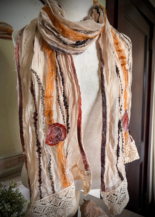 Soft Accents Vintage Inspired Scarf