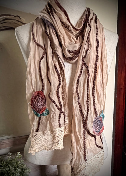 off White scarf on mannequin