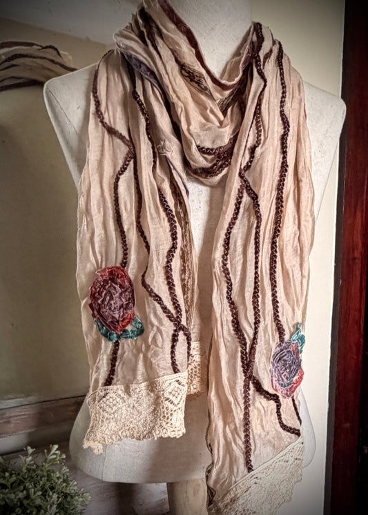 off White scarf on mannequin