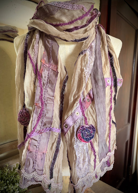 purple scarf