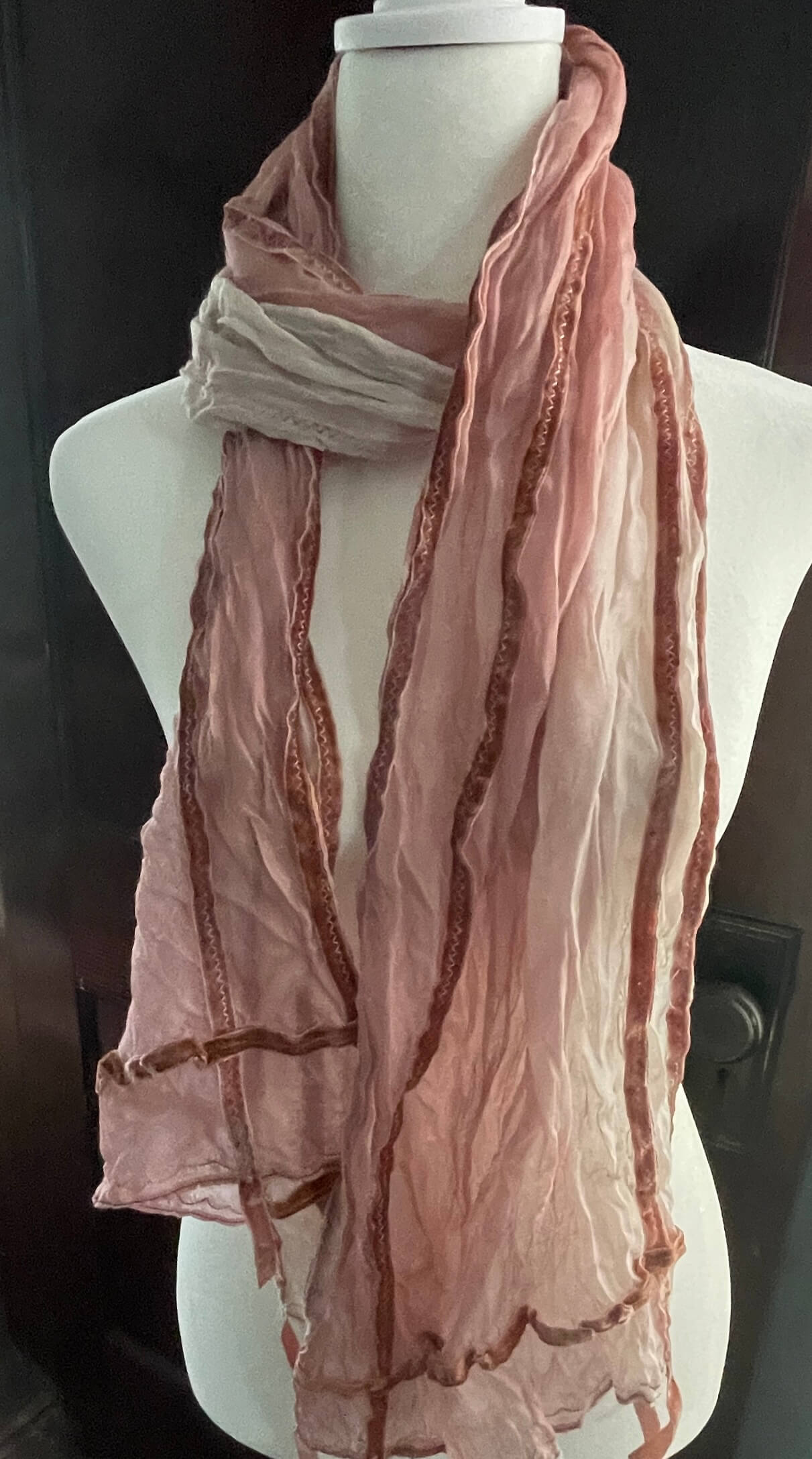 Rose Ribbon Vintage Inspired Scarf