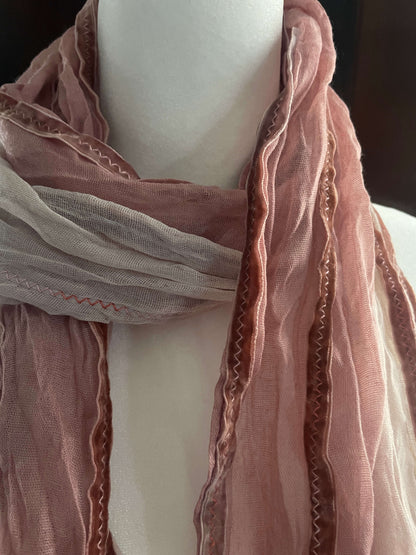 Rose Ribbon Vintage Inspired Scarf