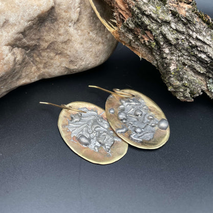 mixed metal earrings