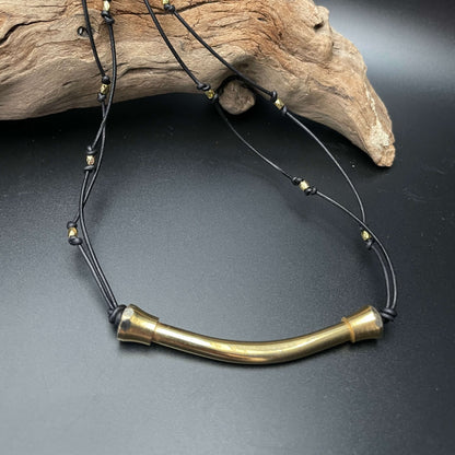 Brass Bar necklace 