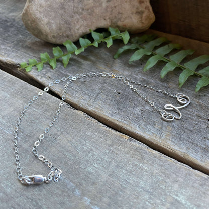 Delicate Sterling Swirl on Chain