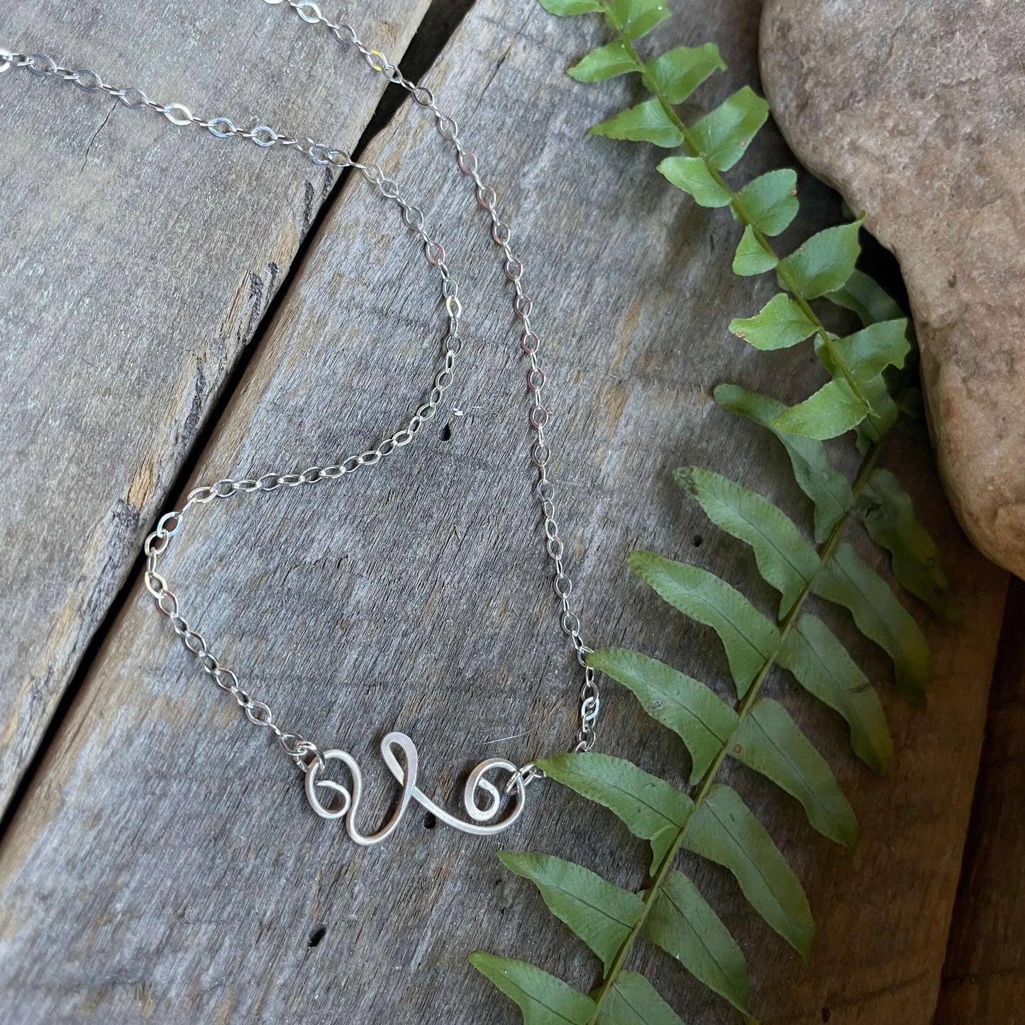 Delicate Sterling Swirl on Chain