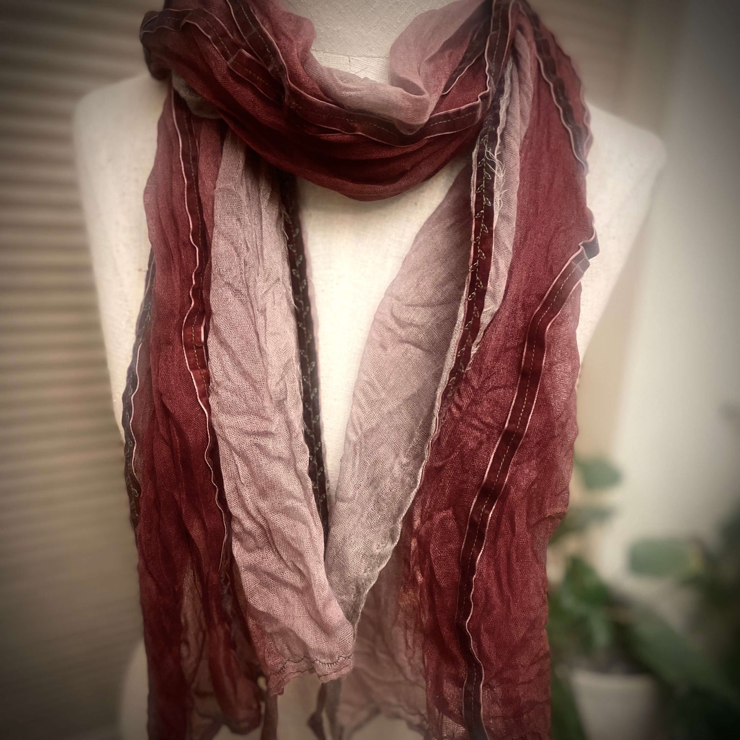 Rose Ribbon Scarf