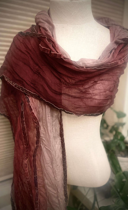 drape rose scarf