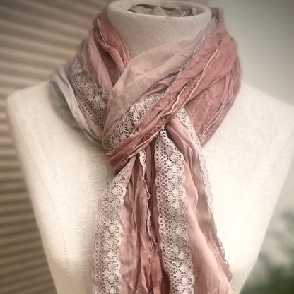 Pearl Pleat scarf