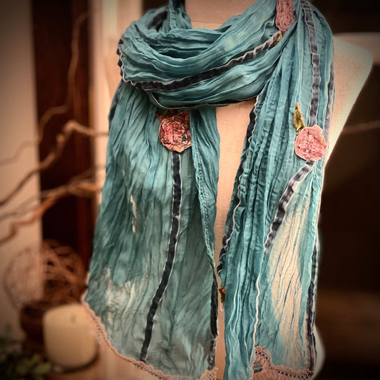 Sapphire Silks Vintage Inspired Scarf