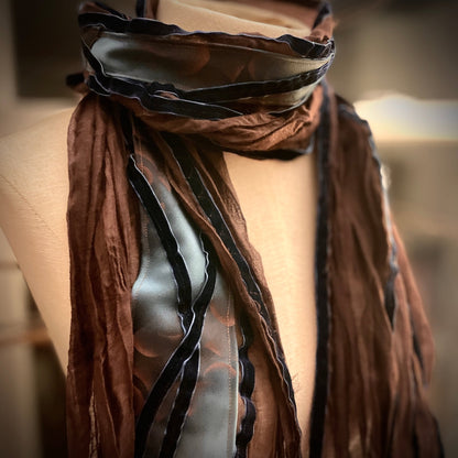 Azure Accents Vintage Inspired Scarf