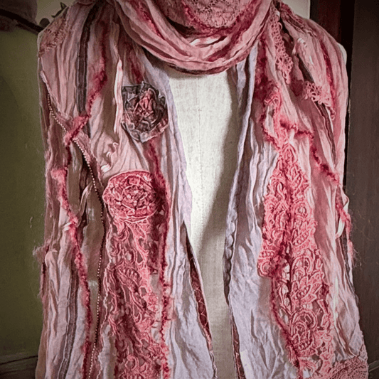 pink scarf